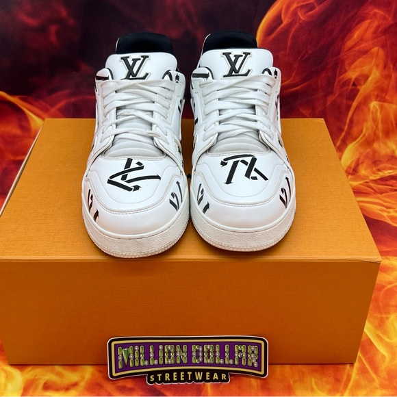 Louis Vuitton trainer low LV size 9.5/11 mens - Picture 5 of 11